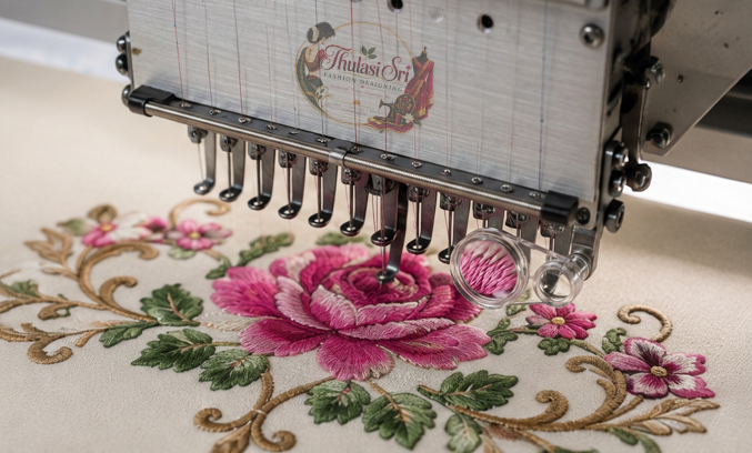 Precision Floral Neck Pattern