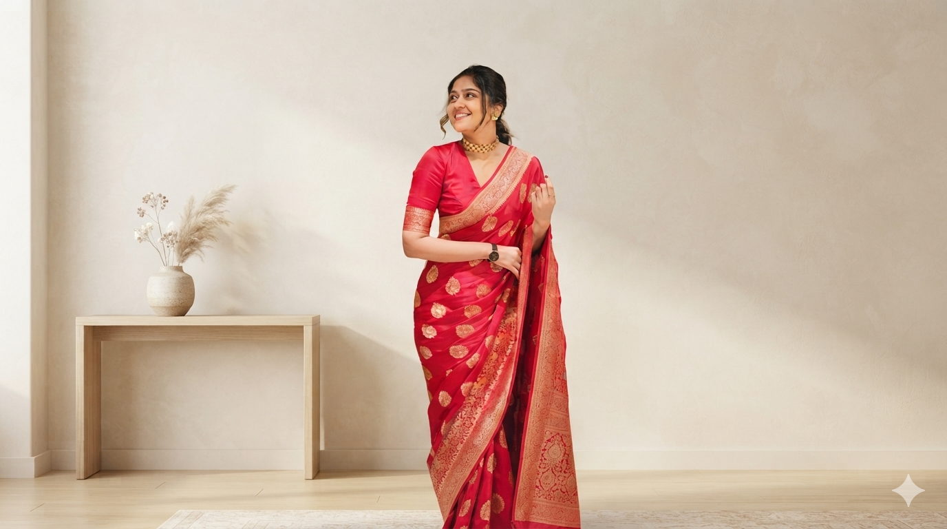 Pre-Stitched One-Minute Saree
